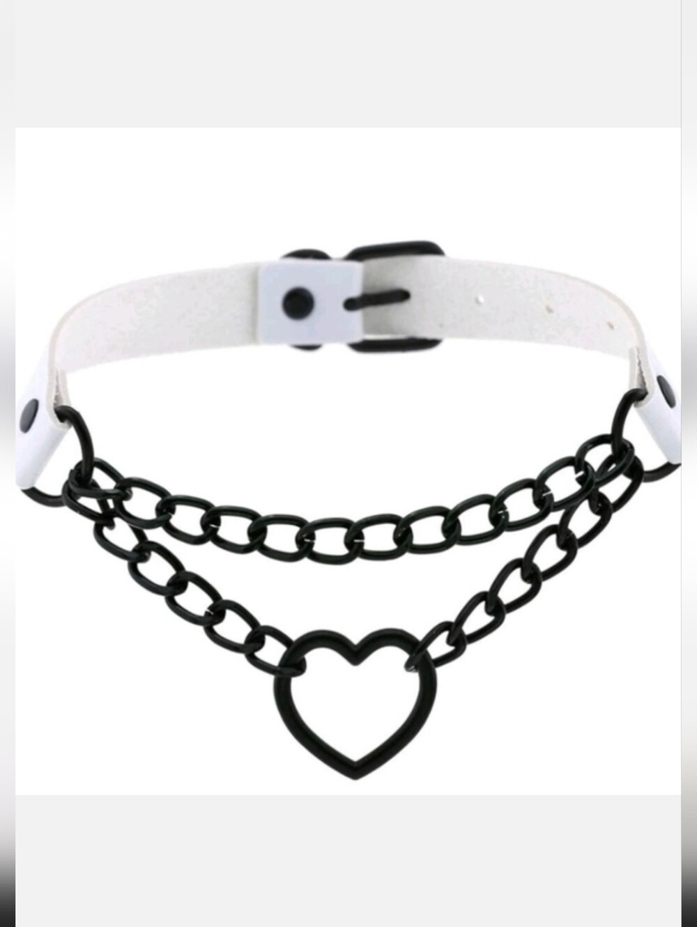 Heart Chain Choker collar necklace